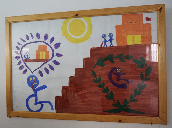 Children from the community created artwork in an outreach program run by La Colombe Blanche.