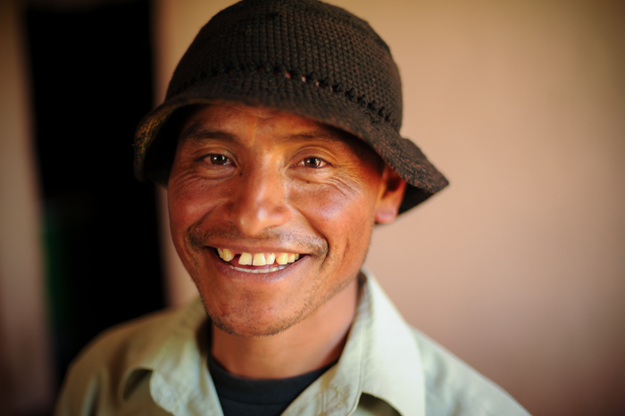 Fausto, leader of a small farming group in Guatemala