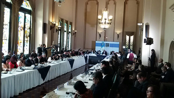 Photo from the High Level Technical Table of Open Government Partnership in Guatemala City