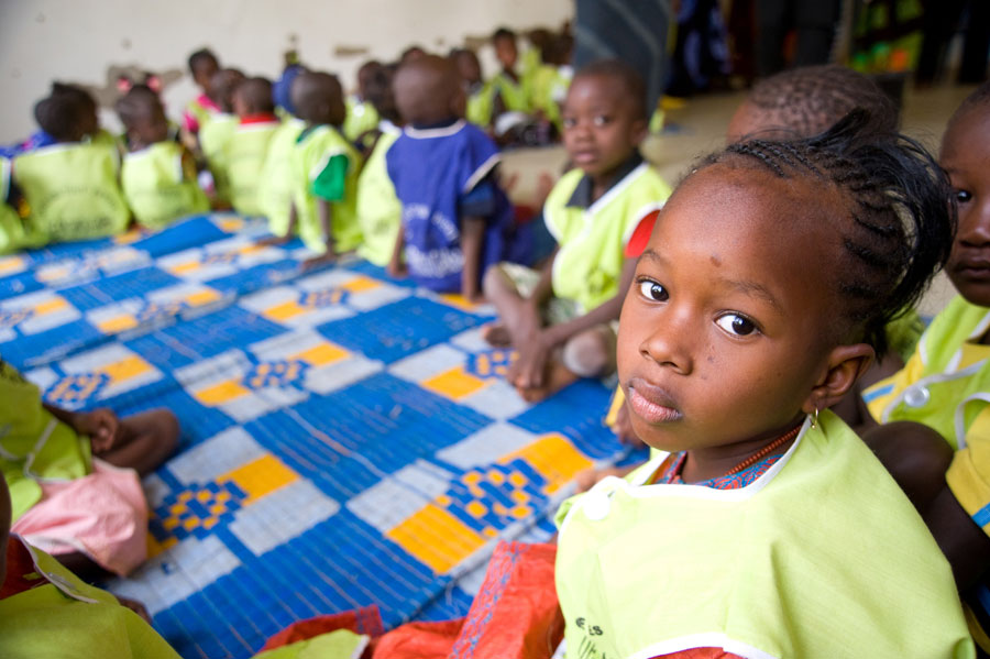 Preschool students in Senegal